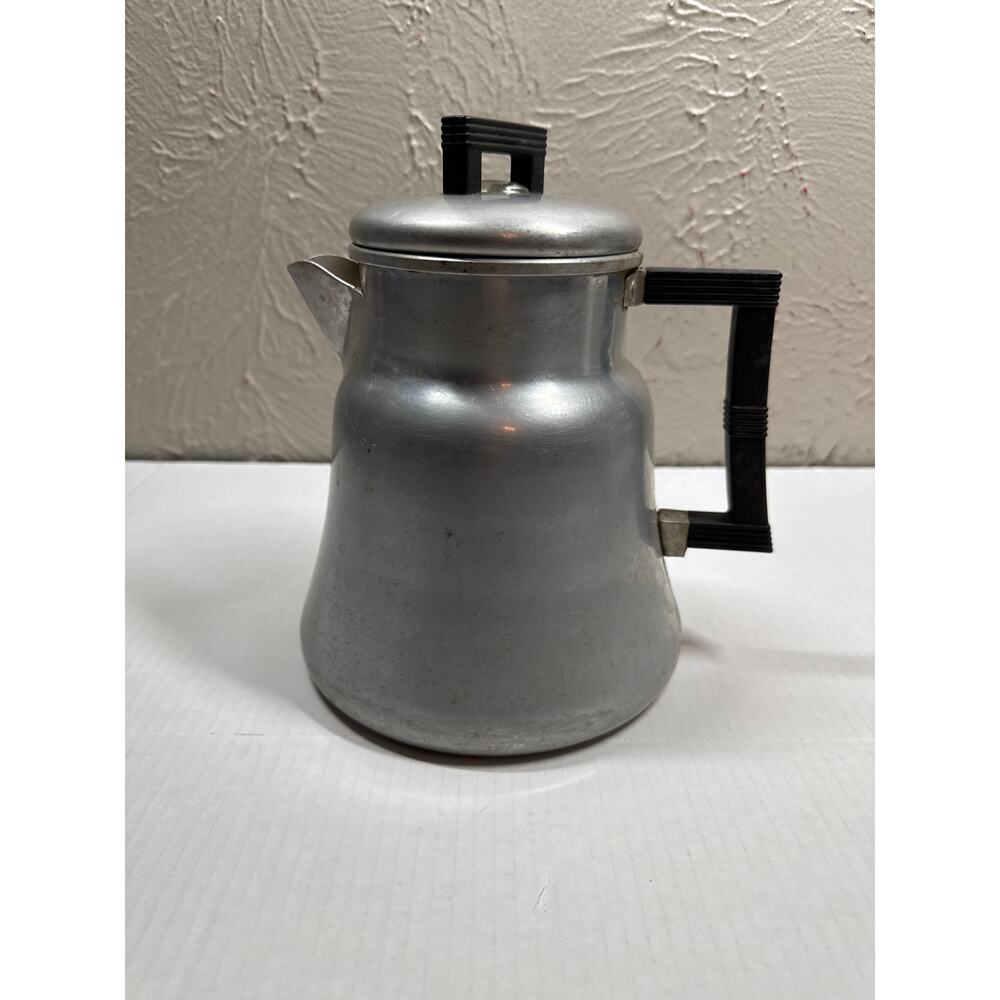 WEAR-EVER Aluminum Percolator‎ Coffee Pot 3012 Camping Stove Top Vintage